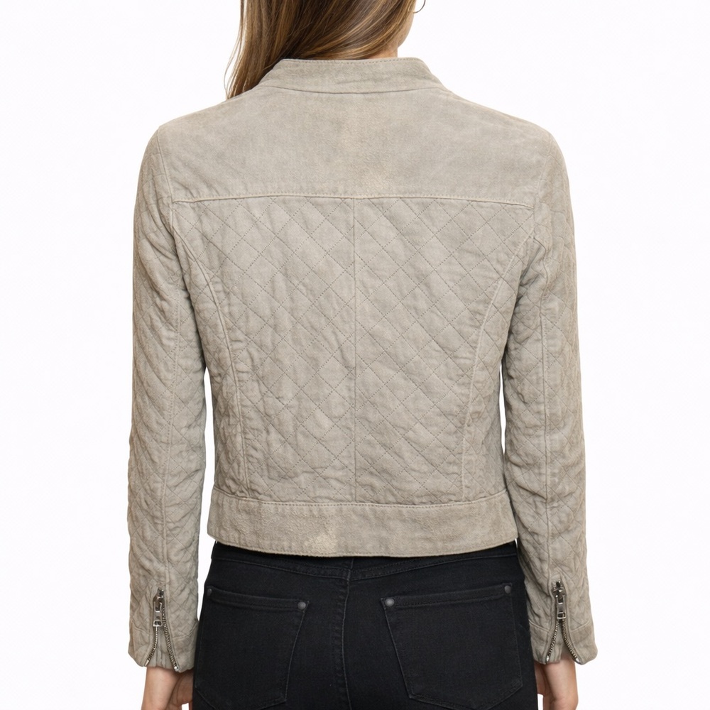 Dolce & Gabbana Quilted Suede Jacket • Distressed Vintage Look • Made in Italy - Picture 2 of 16